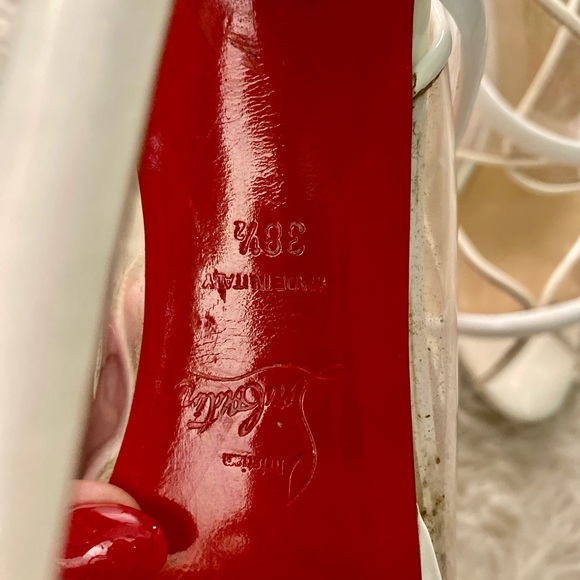 Christian Louboutin Aqua Ronda PVC Heels - Picture 6 of 11